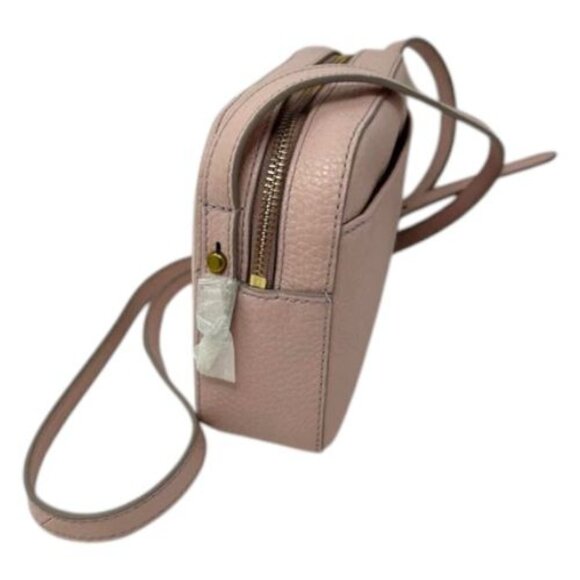 Fossil Gemma Camera Bag Dusty Rose Leather Crossbody Minimalist Purse - Picture 7 of 16